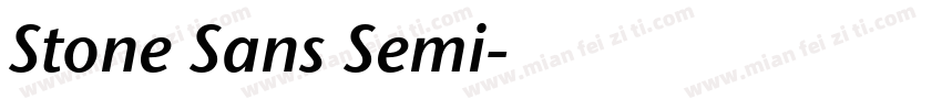 Stone Sans Semi字体转换